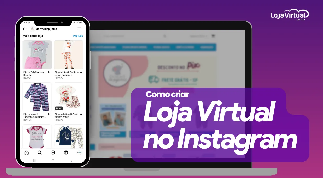 como criar loja virtual instagram