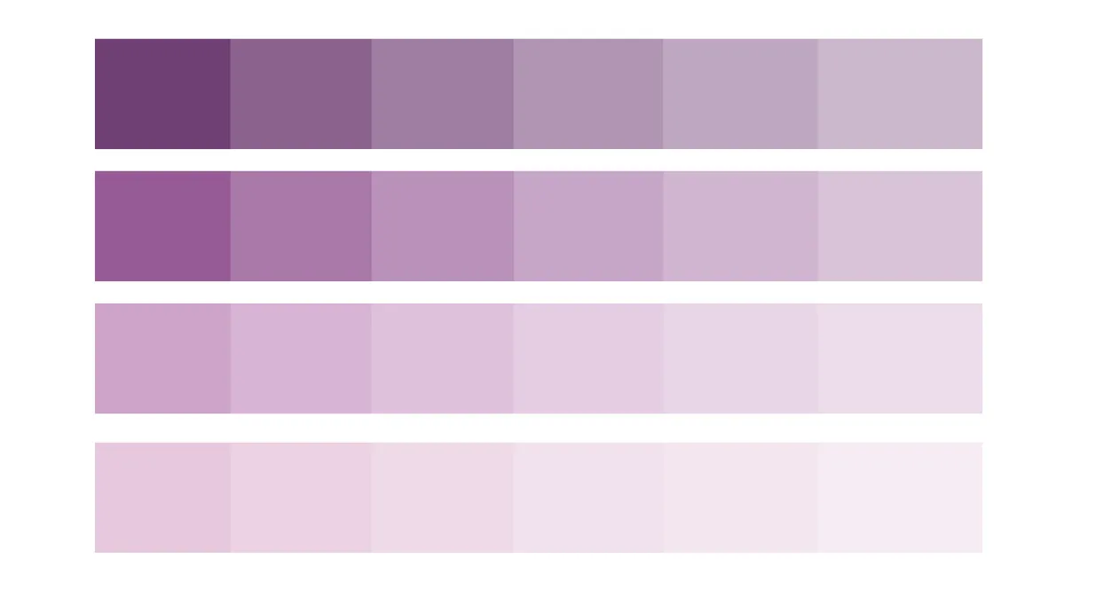 paleta de cores lilas