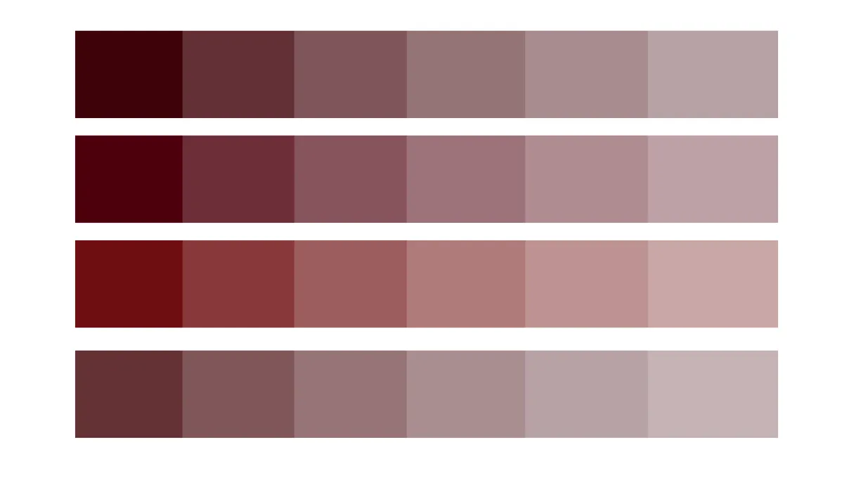 paleta de cores marsala