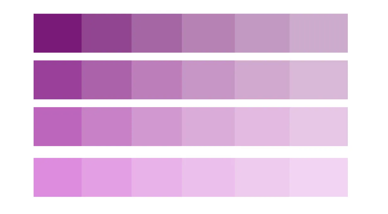 paleta de cores roxo