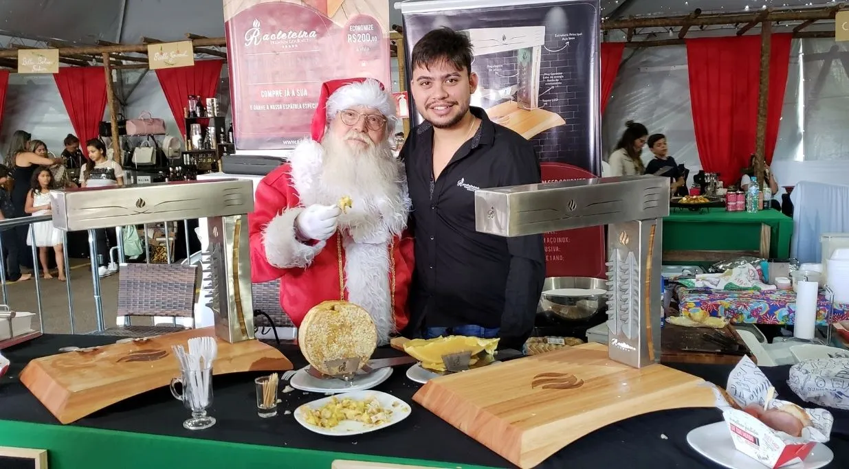 racleteira premium evento natal derreter queijo